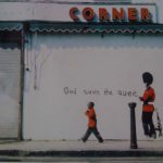 Banksy wall grafitti
