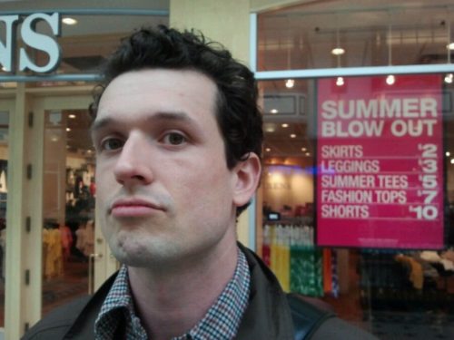 At the mall with Galen