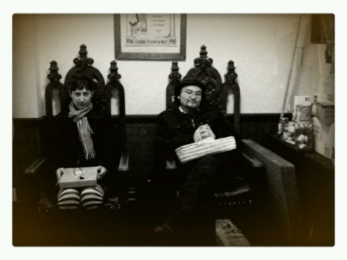 Late night at Oddfellows with Sarah and Billy