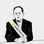 Illustration of Rex Murphy, of Postmedia.