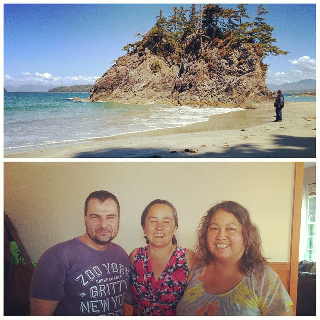 It was so great to spend yesterday with my brother and cousin out in Port Alberni