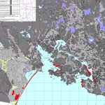A part of a map of relative risks of soil liquefaction due to earthquake.