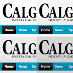 Calgary Herald logos from back in the day.