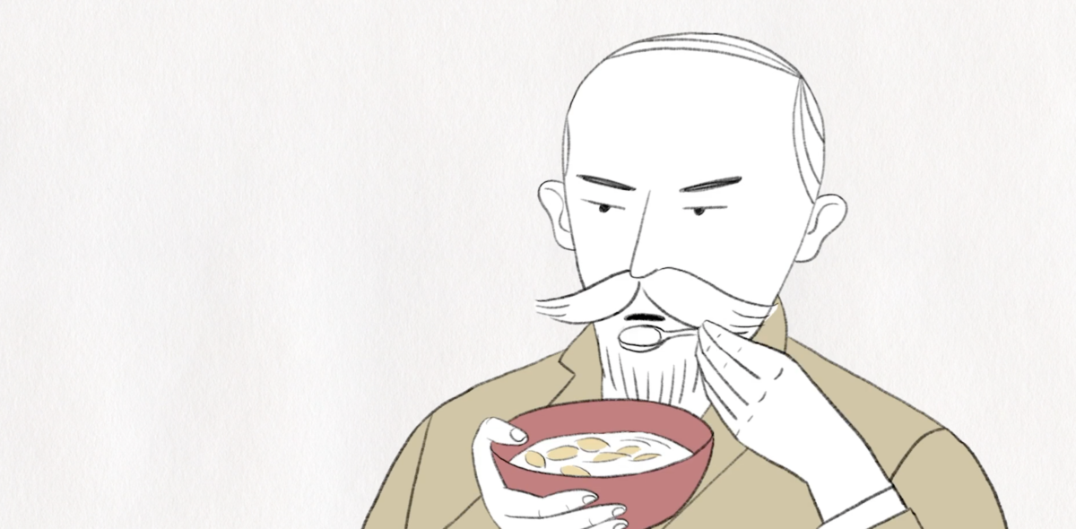 Illustration of John Henry Kellogg.